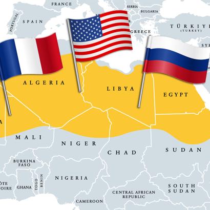 US France Russia in Sahel