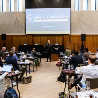 The Hoover Institution hosts Inputs to Prosperous Economies: Spring 2023 Conference Of The Working Group on the Foundations of Long-run Prosperity on June 8–9, 2023.