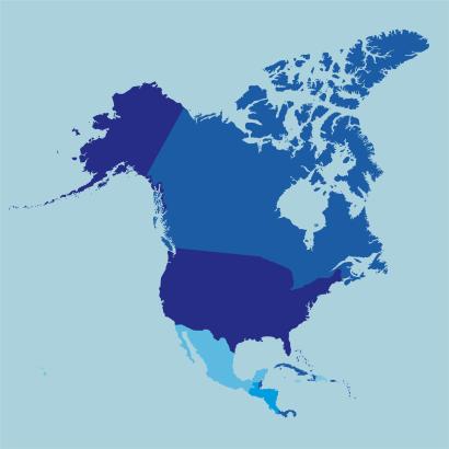 the americas stock photo map