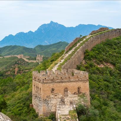 The Great wall of China stock photo