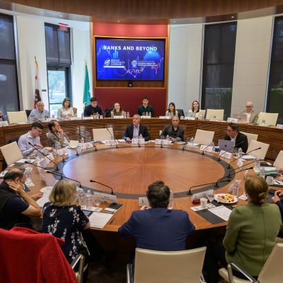 The Hoover Program on the Foundations of Economic Prosperity hosted the Banks and Beyond conference on April 3–4, 2025, convening scholars and industry leaders from across the country.