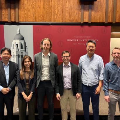 Workshop on Modern China and Taiwan speakers (left to right): Hsiao-ting Lin, Florence Mok, David Brophy, Matthew Lowenstein, James Lin, and Joshua Freeman.