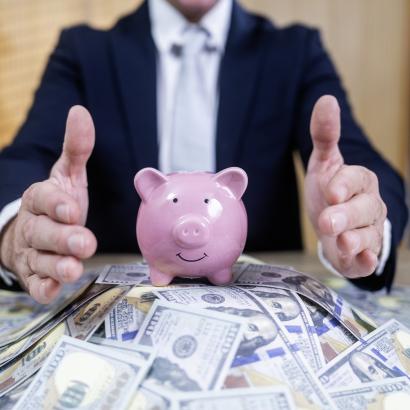 Insurance money - stock photo