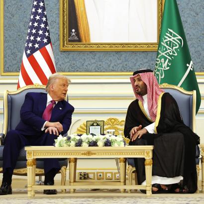 Trump and Crown Prince Mohamed bin Salman of Saudi Arabia