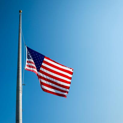 US Flag Half Mast