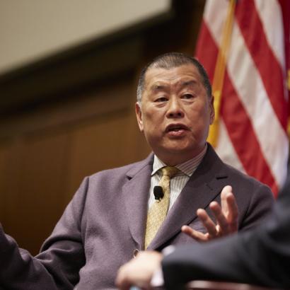 Jimmy Lai at Hoover, October 2019