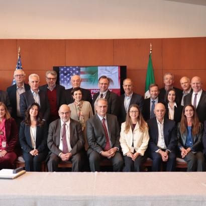 Participants at the Mexico-USA Prosperity and Security Conference are seen at the Instituto Tecnológico Autónomo de México (ITAM) on November 24, 2025.