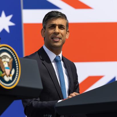 Rishi Sunak Podium