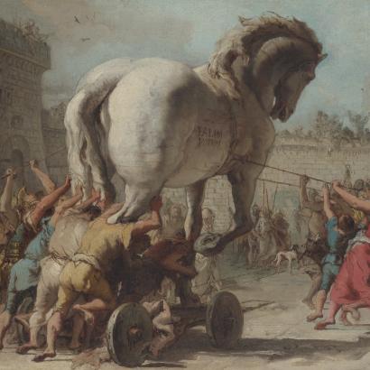 The Procession of the Trojan Horse in Troy