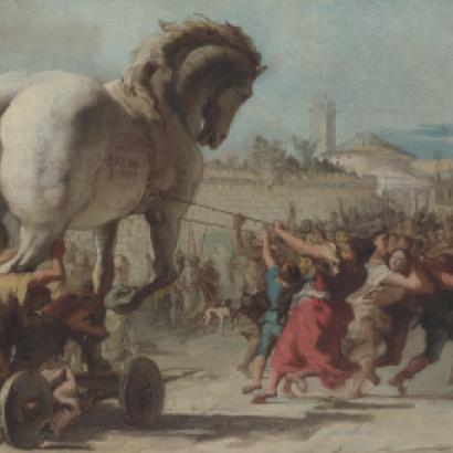 The Procession of the Trojan Horse in Troy