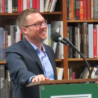 Charles King speaking at Politics &amp; Prose in Washington, DC, 2014 (Image courtesy of Taylordw via Wikimedia Commons)