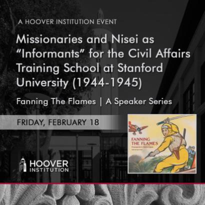 Image for Missionaries and Nisei as “Informants” for the Civil Affairs Training School at Stanford University (1944-1945)
