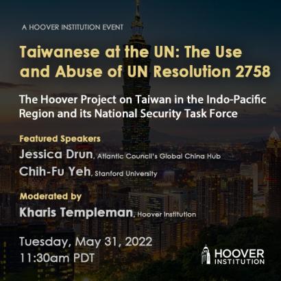 Image for Taiwanese at the UN: The Use and Abuse of UN Resolution 2758