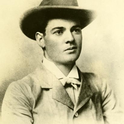 Herbert Hoover poses for his portrait at a studio in Perth, Western Australia