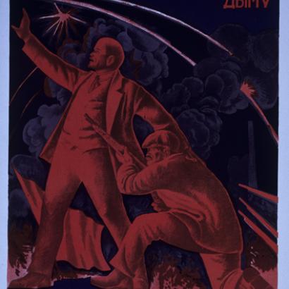 Lenin Leading a Revolutionary Worker