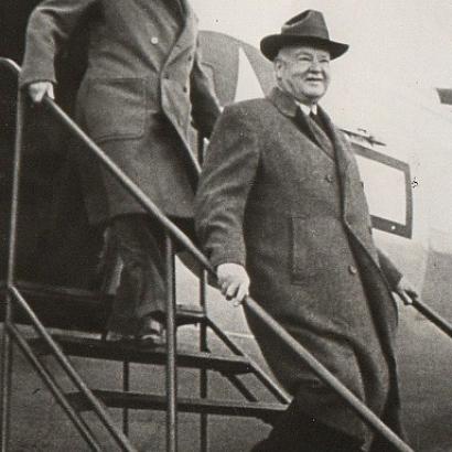 Herbert Hoover (right) and Hugh Gibson