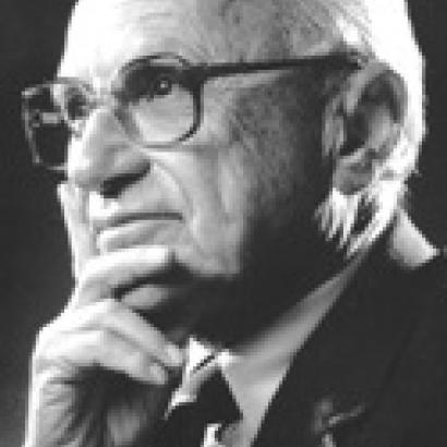 Former Hoover fellow and Nobel laureate Milton Friedman.