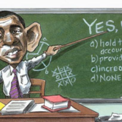 Obama could be an education innovator, but the Democrats are weak on school choice and downright timid on the teachers’ unions.