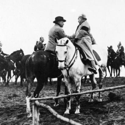 Former president Theodore Roosevelt and Kaiser Wilhelm II