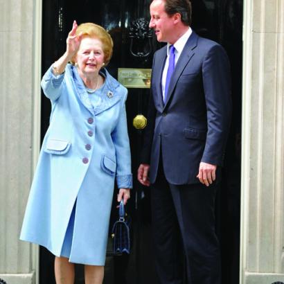 Margaret Thatcher and David Cameron