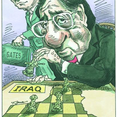 Iraq and Gates chess game