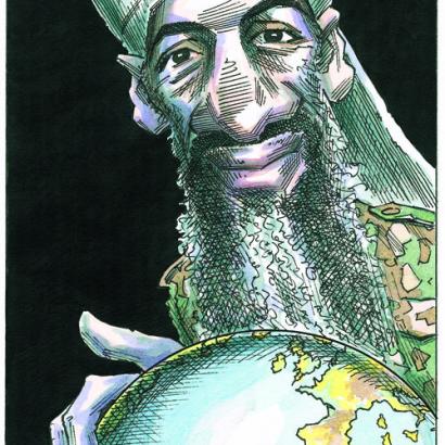Bin Laden holding world