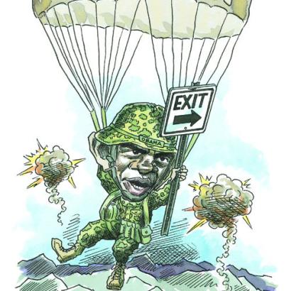 man in parachute
