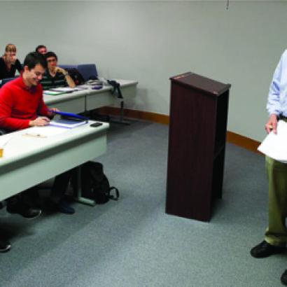 Thomas Sargent teaching students