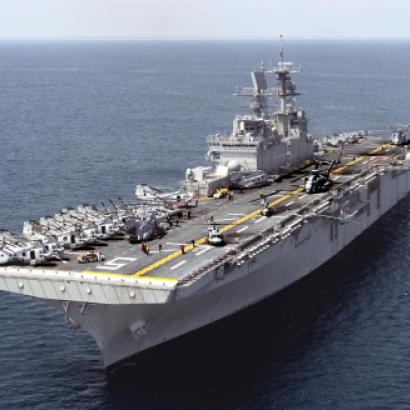 USS Bataan (LHD-5), a Wasp-class amphibious assault ship.