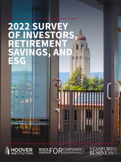 2022 Survey of Investors, Retirement Savings, and ESG