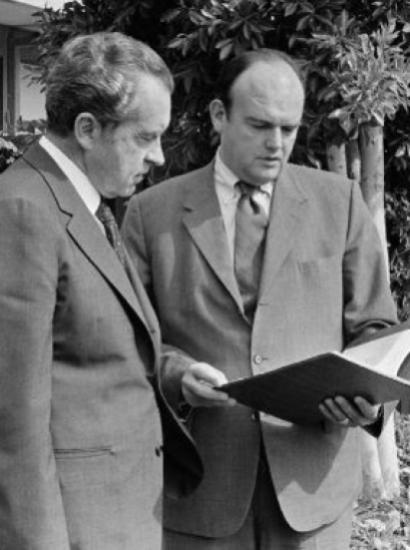 Ehrlichman and Nixon photo