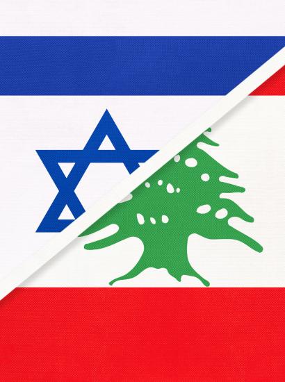  Lebanon/Israel flags