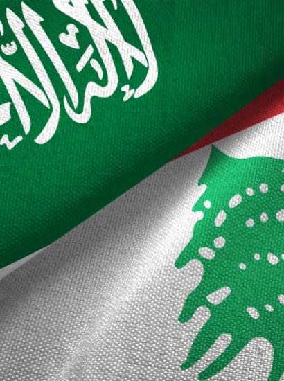 SaudiLebanon flags