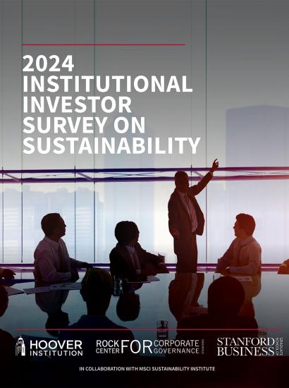 2024 Institutional Investor Survey On Sustainability