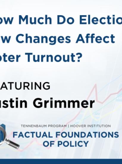 How Much Do Election Law Changes Affect Voter Turnout? Featuring Justin Grimmer