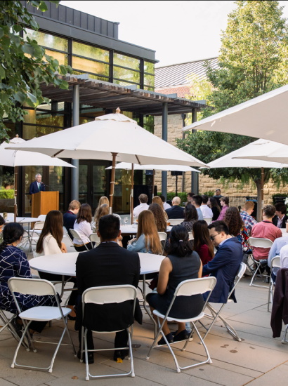 Scott Atlas speaking to students at the 2024 Hoover Institution Summer Policy Boot Camp