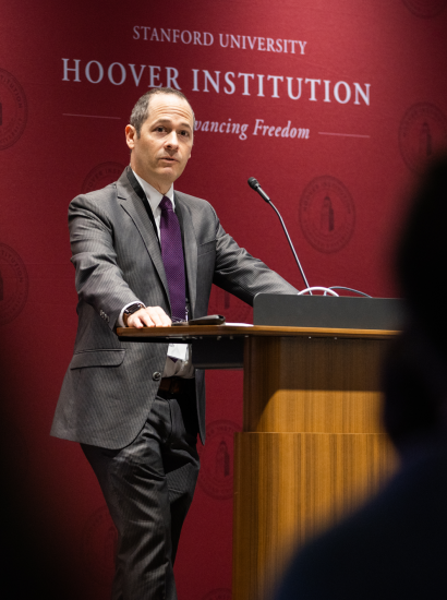 Joshua Rauh at the State and Local Conference