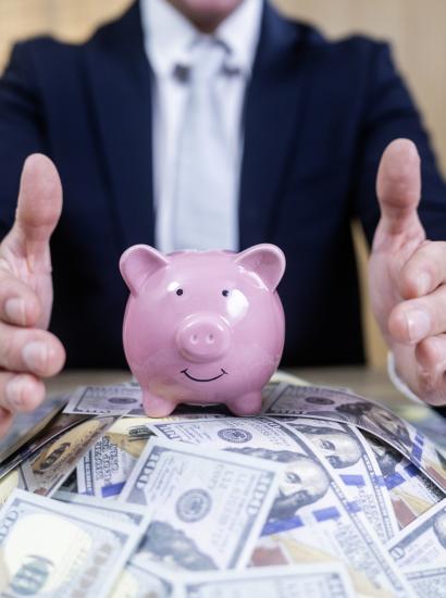 Insurance money - stock photo