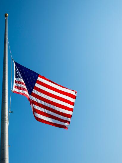 US Flag Half Mast