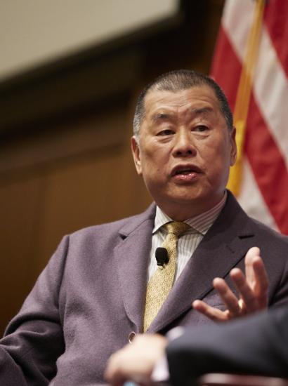 Jimmy Lai at Hoover, October 2019