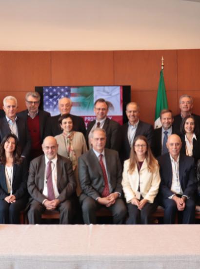 Participants at the Mexico-USA Prosperity and Security Conference are seen at the Instituto Tecnológico Autónomo de México (ITAM) on November 24, 2025.