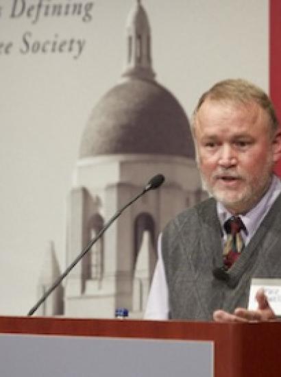 Bruce Caldwell delivered the keynote at the second annual Hoover Institution Library &amp; Archives Workshop on Political Economy