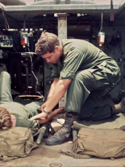 A medic area designed by Food Machinery Corporation. July 28, 1969