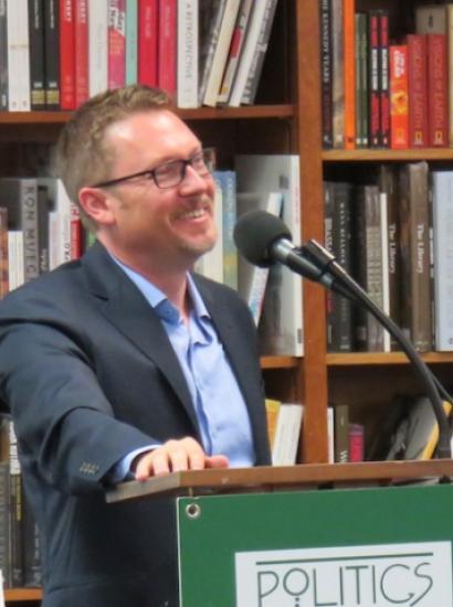 Charles King speaking at Politics &amp; Prose in Washington, DC, 2014 (Image courtesy of Taylordw via Wikimedia Commons)