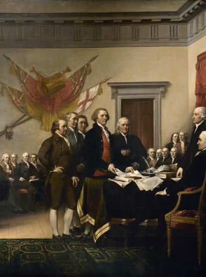 declaration of independence  by john trumbull image