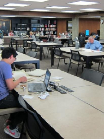 The new archives reading room on April 15, 2014