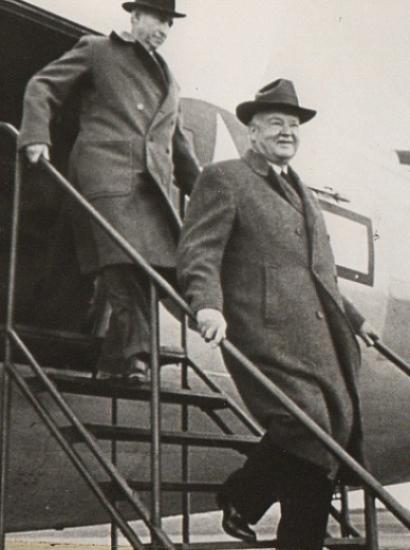 Herbert Hoover (right) and Hugh Gibson