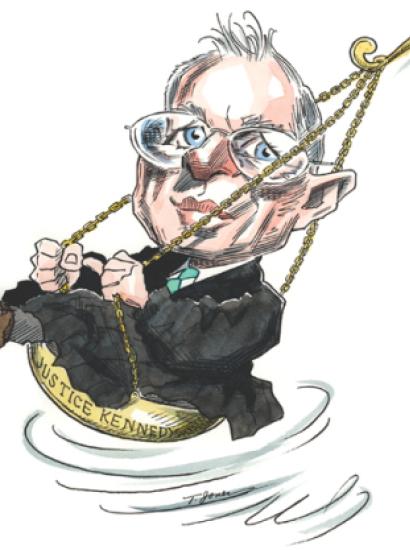 Supreme Court Justice Kennedy is the swing vote