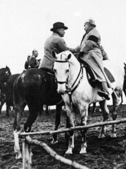 Former president Theodore Roosevelt and Kaiser Wilhelm II