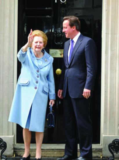 Margaret Thatcher and David Cameron